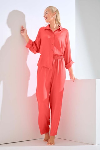 Pantaloni pigiama Paris - Corallo - Lisca