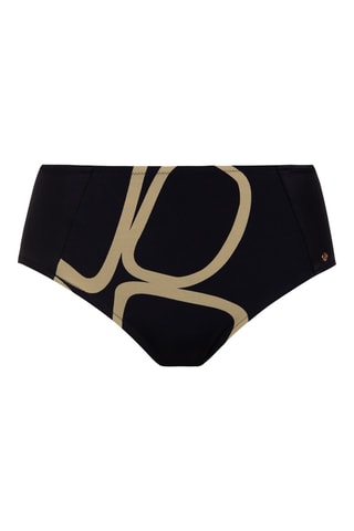 Slip bikini a vita alta Valencia - Nero - Lisca