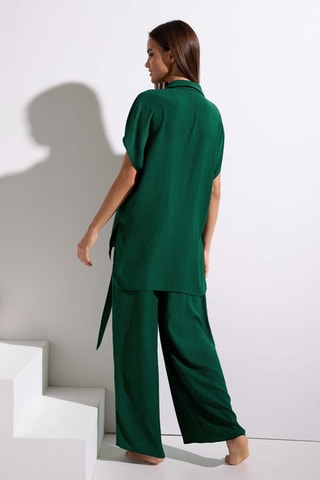 Camicia overzise Japan - Verde smeraldo - Lisca