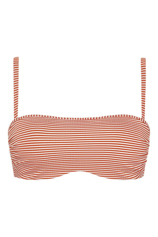 Reggiseno bikini Lascari - Rosso mattone - Lisca