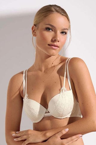 Reggiseno push-up con ferretti Daydream - Bianco - Lisca