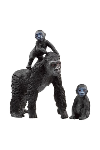 Famiglia di gorilla di pianura Wild Life - 3 pezzi - Da 3 anni