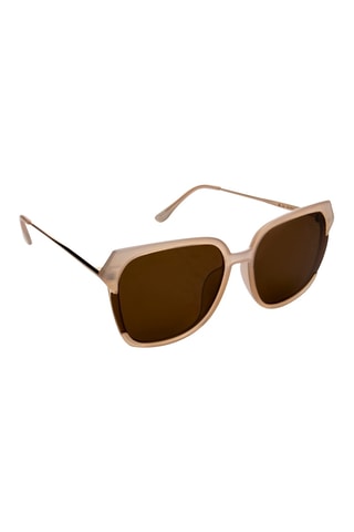 Occhiali da sole polarizzati e catenina unisex - Categoria 3 - Beige