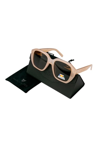 Occhiali da sole polarizzati unisex - Categoria 3 - Marrone e rosa