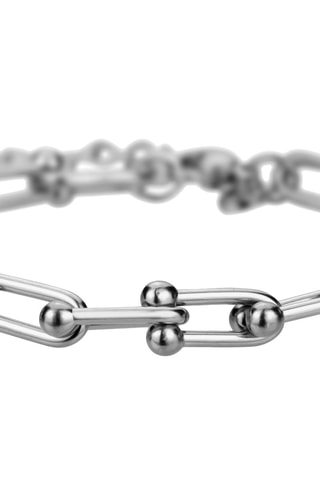 Bracciale gourmette - Argentato