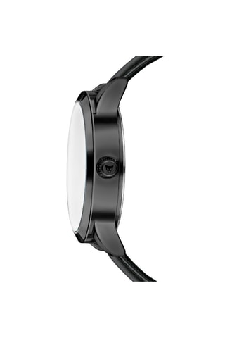 Orologio al quarzo in pelle Perth - Nero