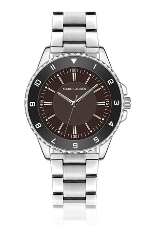 Orologio al quarzo in metallo - Argentato