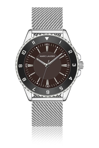 Orologio al quarzo in metallo - Argentato