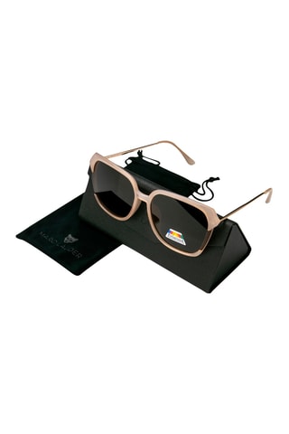 Occhiali da sole polarizzati unisex - Categoria 3 - Marrone, rosa e dorato