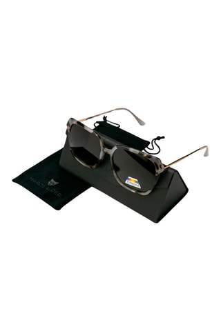 Occhiali da sole polarizzati unisex - Categoria 3 - Marrone e grigio