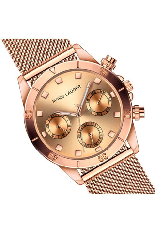 Orologio al quarzo in acciaio Valencia - Dorato rosa