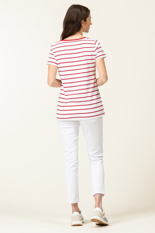 T-shirt - Blanc et rouge