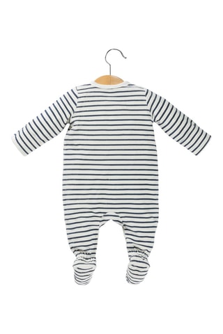 Pyjama 3 pièces Mapyj - Blanc et bleu