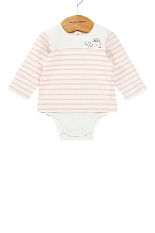 Body - Blanc, bleu et rose