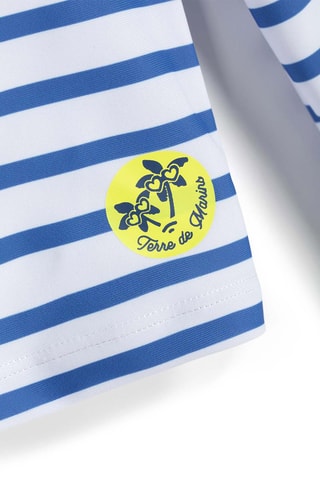 Haut de maillot Ymerol - Blanc, bleu et jaune