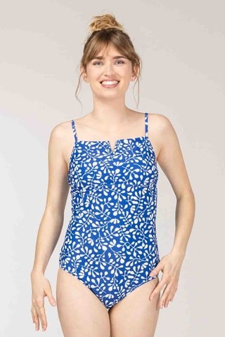 Maillot 1 pièce - Blanc et bleu