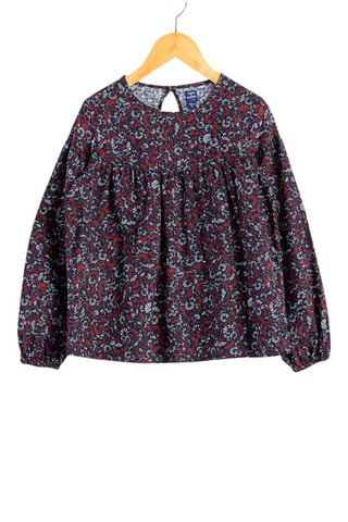 Blouse - Blanc, rouge et bleu