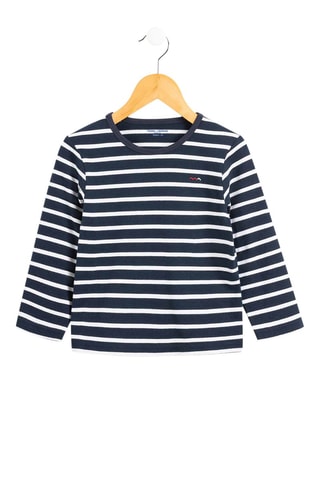 T-shirt - Blanc et bleu