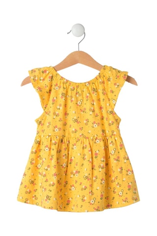 Tunique Ecoliba - Vert, jaune et rose