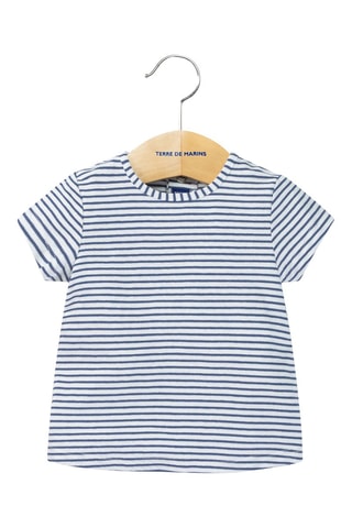 Salopette et t-shirt Rivela - Blanc et bleu