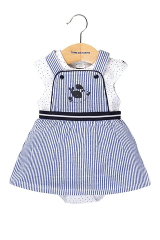 Body et robe Chamadi - Blanc et bleu