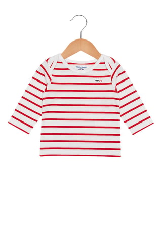 T-shirt - Blanc, rouge et bleu