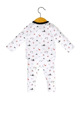 Pyjama 2 pièces Parnoi - Blanc et noir