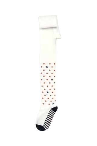 Collant Foliz - Blanc, noir et orange