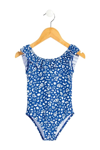 Maillot 1 pièce - Blanc et bleu