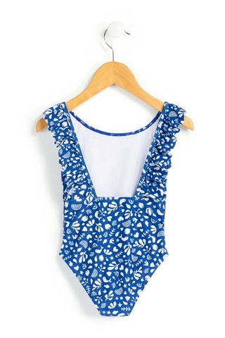 Maillot 1 pièce - Blanc et bleu