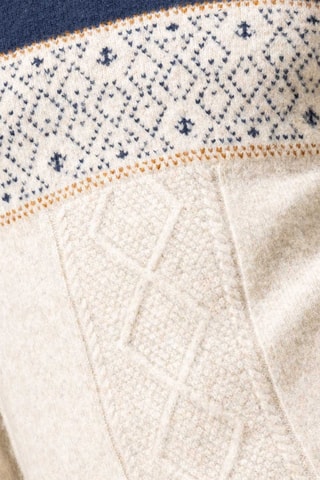 Pull - Beige et bleu