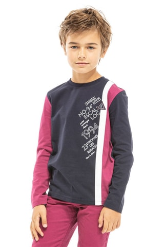 T-shirt Greny - Beige, rouge et gris