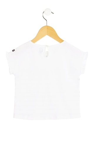 T-shirt Alampe - Blanc et bleu