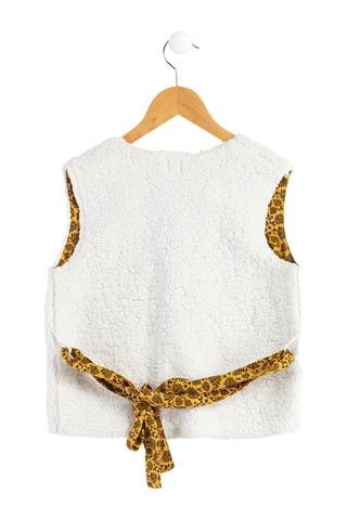 Gilet sans manches réversible - Blanc, noir et jaune