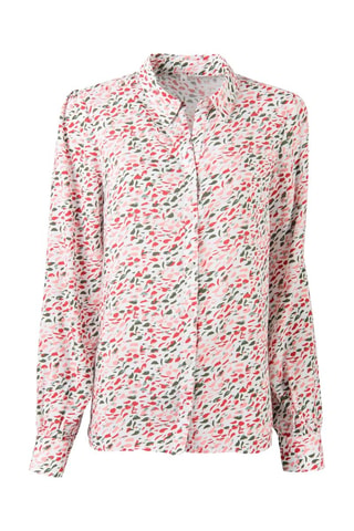 Chemisier - Blanc, rose, rouge et vert