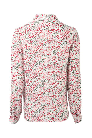 Chemisier - Blanc, rose, rouge et vert