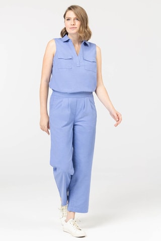 Blouse en lin - Bleu