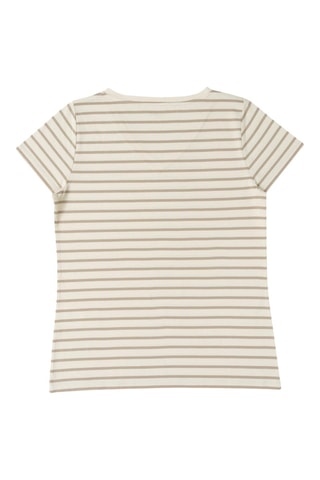 T-shirt ECOFEK - Blanc et beige