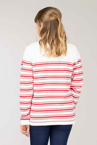 Pull - Blanc et orange