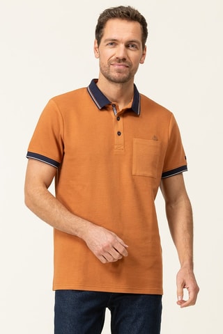 Polo - Laranja - Azul e laranja