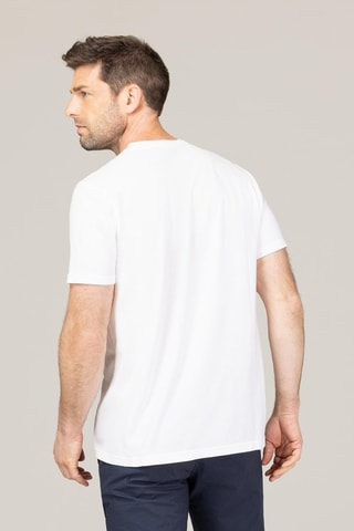 T-shirt - Branco - Branco e azul