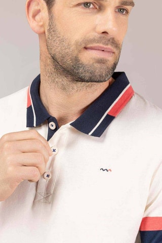 Polo - Branco - Bege