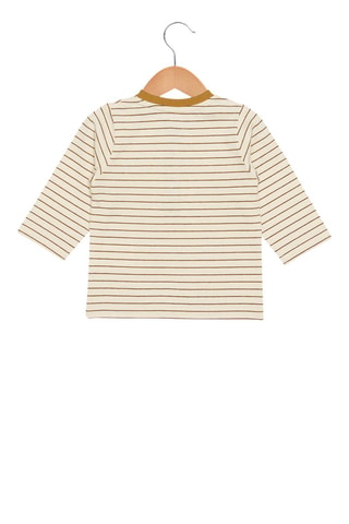 T-shirt - Blanc, bleu et jaune