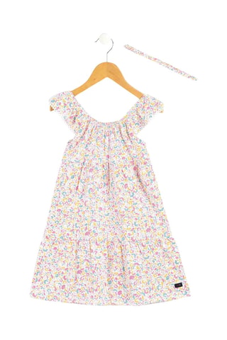 Robe et bandeau Robyne - Bleu et jaune