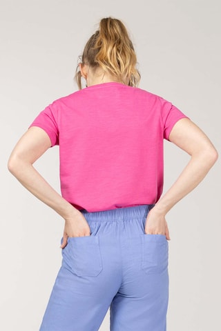 T-shirt - Bleu, rose et rouge