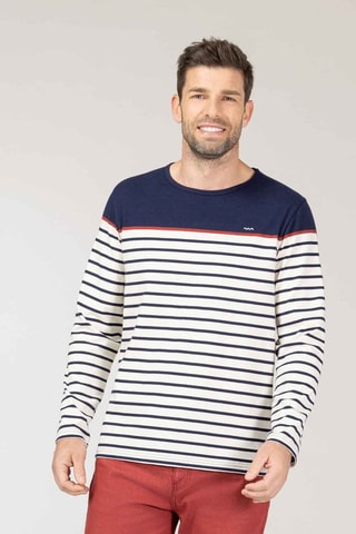 T-shirt - Blanc, rouge et bleu