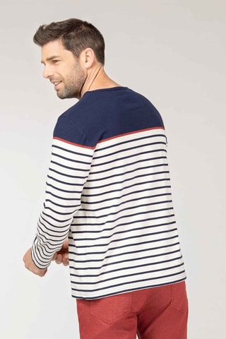 T-shirt - Blanc, rouge et bleu