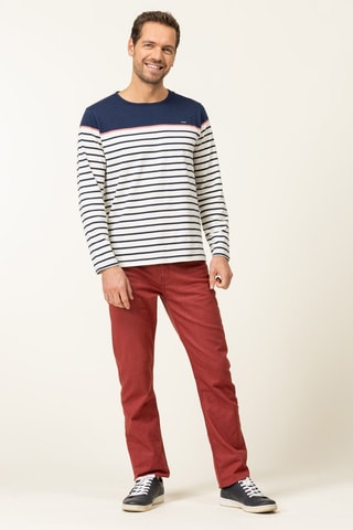 T-shirt - Blanc, rouge et bleu