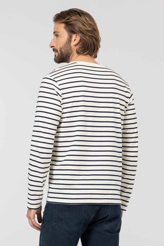T-shirt - Branco - Branco e azul