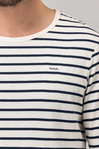 T-shirt - Branco - Branco e azul